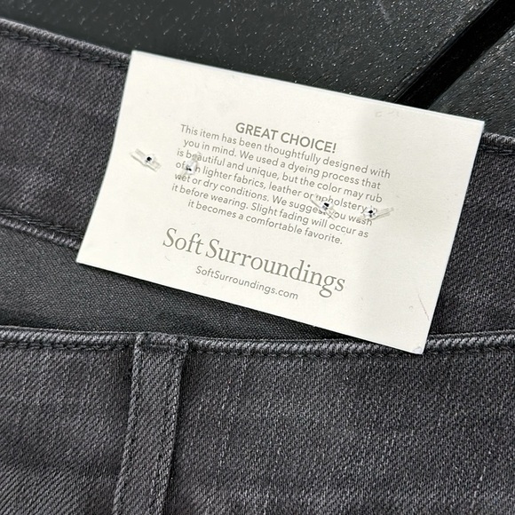 Soft Surroundings Ultimate Denim Wide Leg Jeans in Moonstone Wash - 20W - Picture 5 of 6